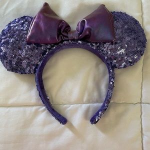 Purple sequins Disney ears!